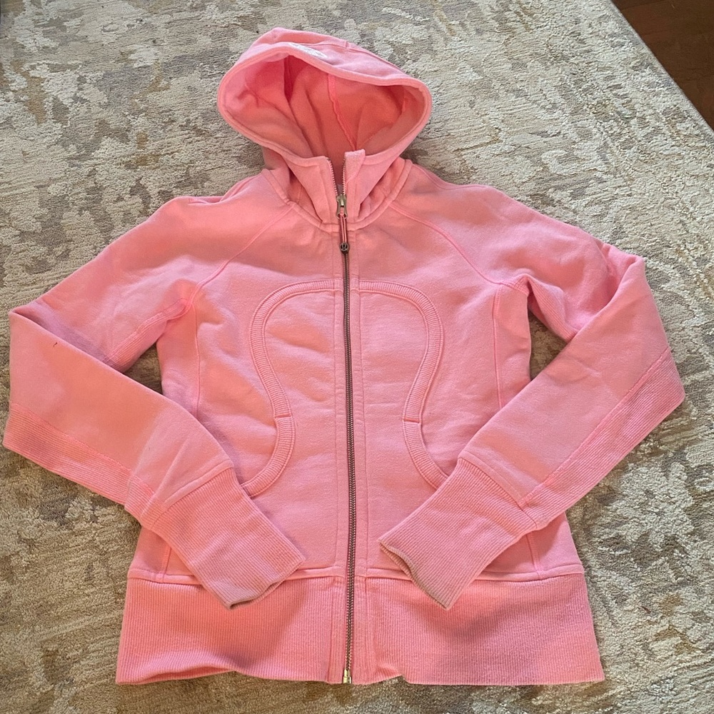 LULULEMON SCUBA Namaste OM Pink RARE SZ 4